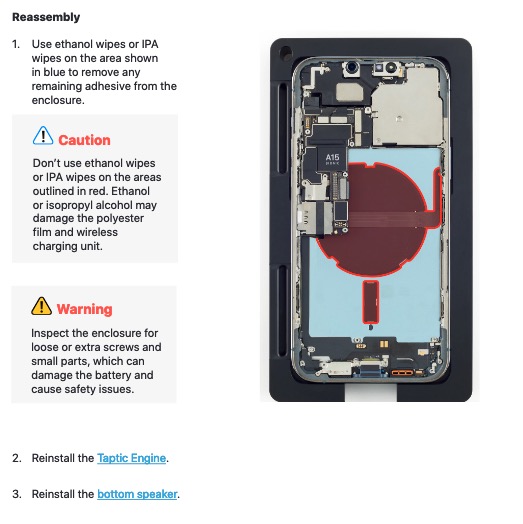 Guide de réparation d'un manuel iPhone