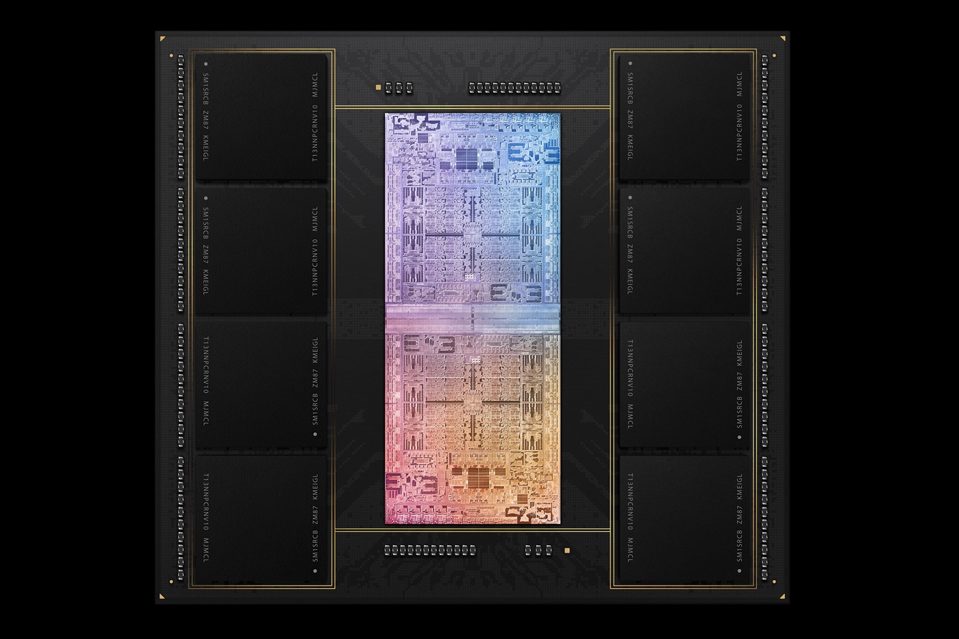 Schéma illustration Apple silicon M1 Ultra