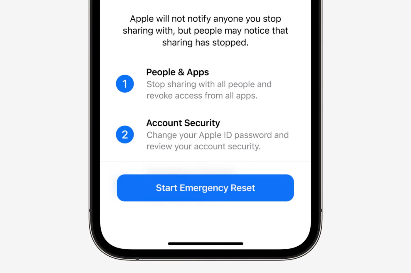 Apple Safety Check