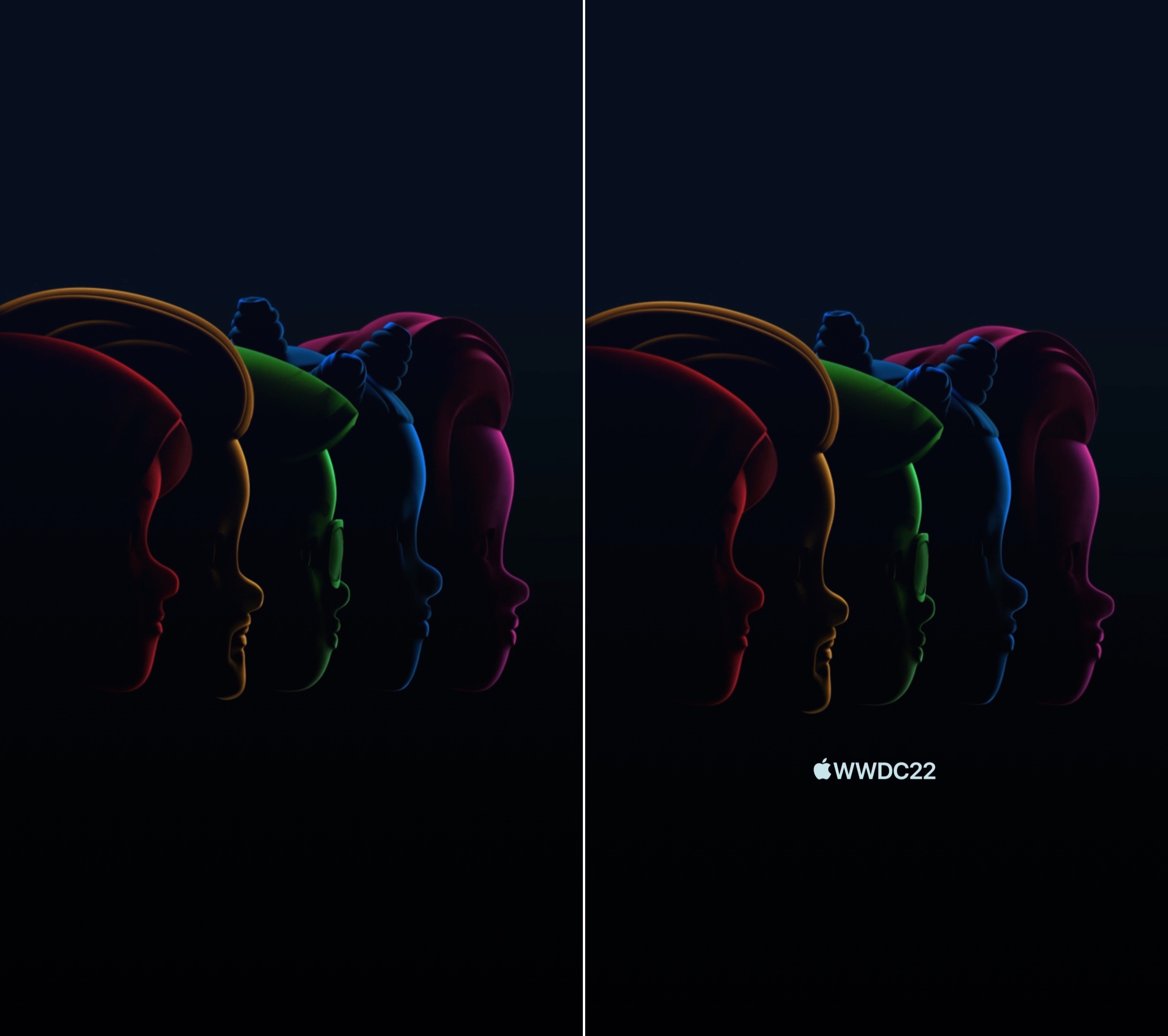 Fond écran WWDC 2022 avec et sans logo