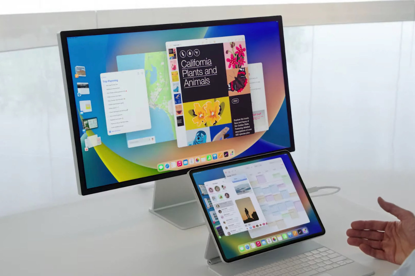 iPadOS 16 moniteurs