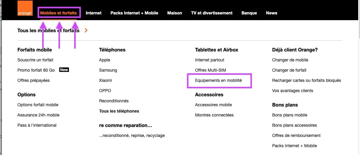 Acheter iPad sur la boutique Orange