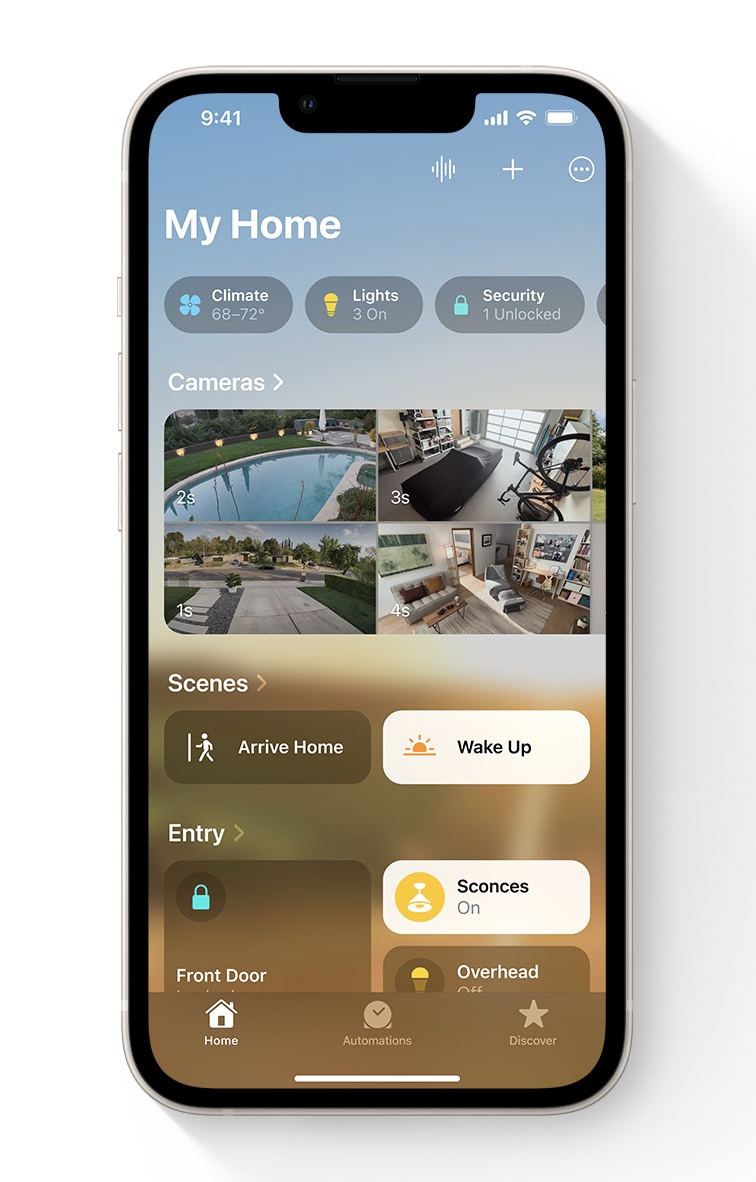sécurité Maison iOS 16