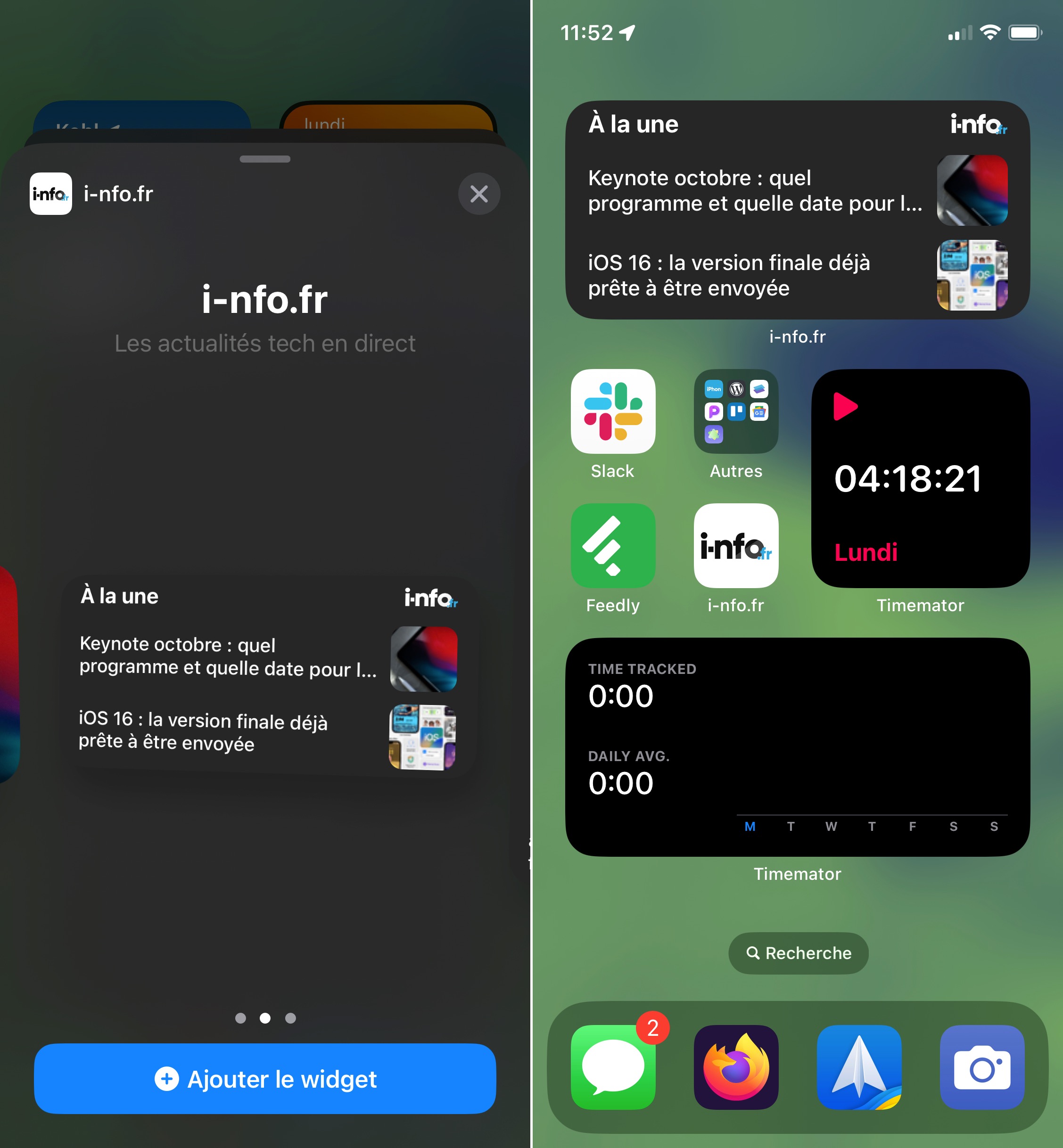 Widget i-nfo.fr