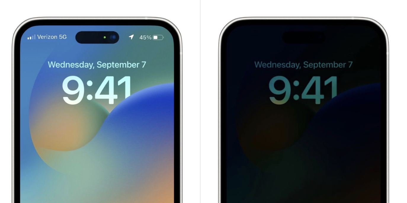 écran Toujours activé iOS 16