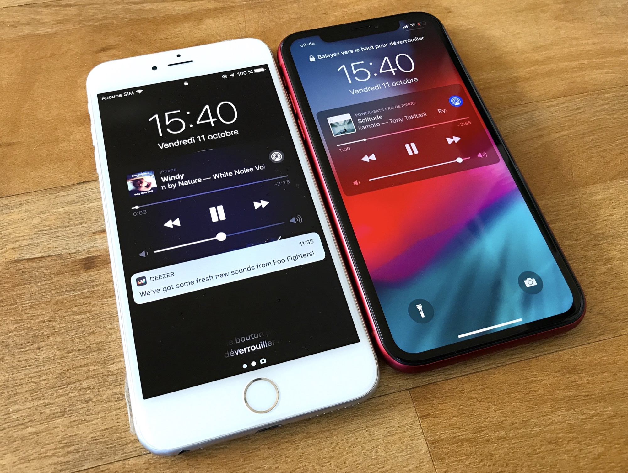 Comparatif taille iPhone XR et 6 Plus