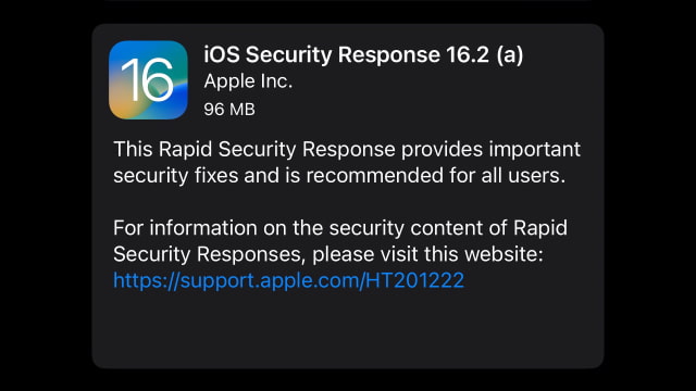 iOS 16.2 Security Response