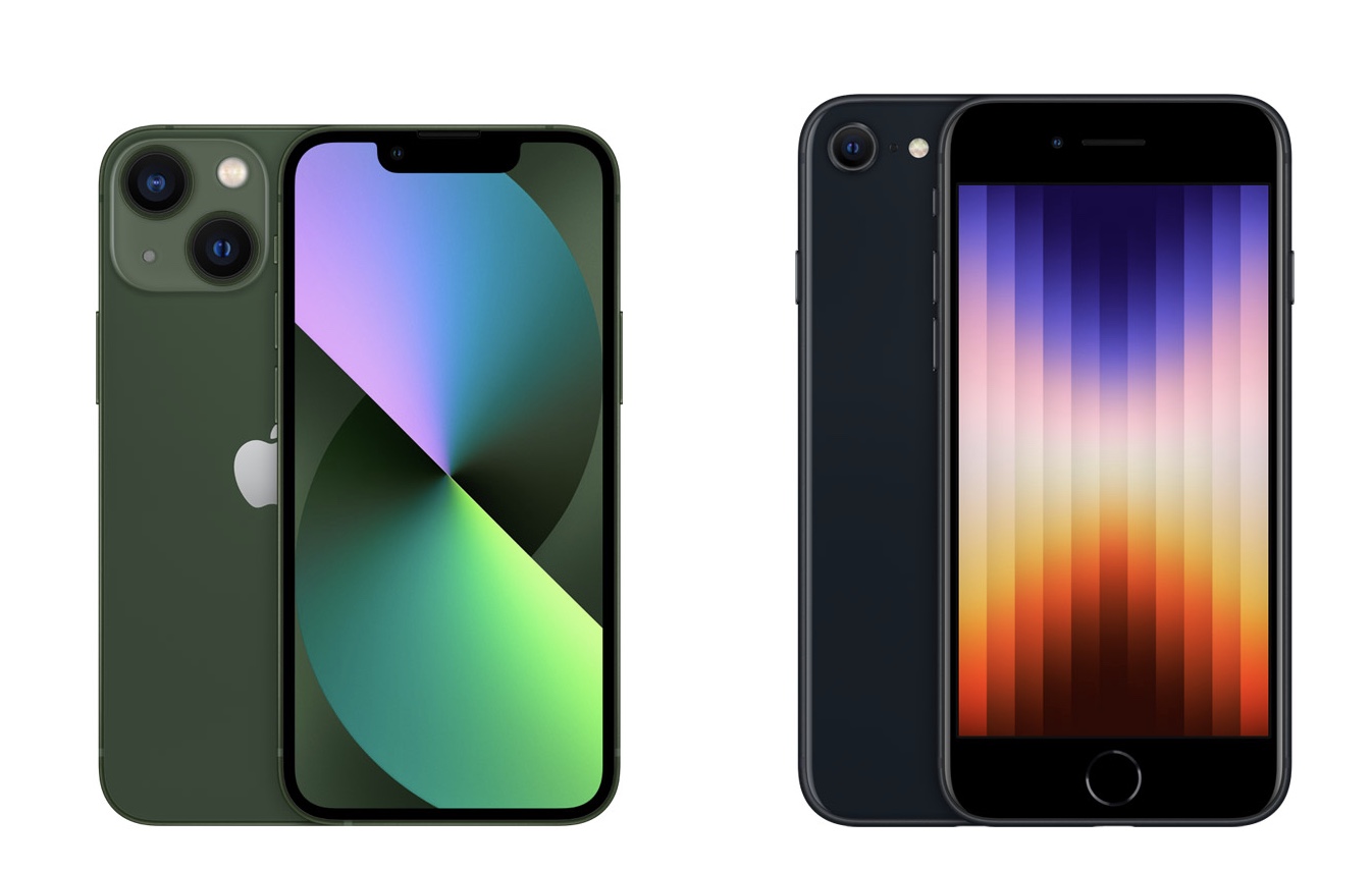 iPhone 13 mini VS iPhone SE de troisième génération