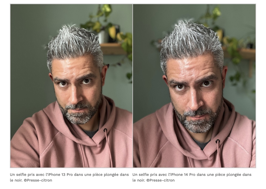 iPhone 13 Pro VS iPhone 14 Pro (selfie)