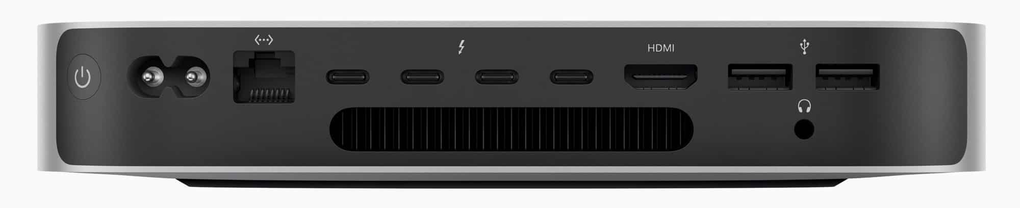 Mac mini M2 Pro face arrière