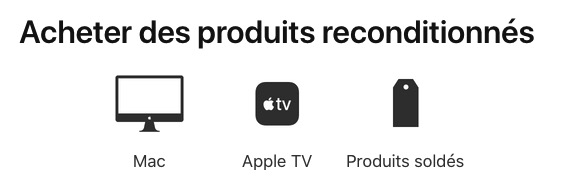 Apple Store FR et reconditionné