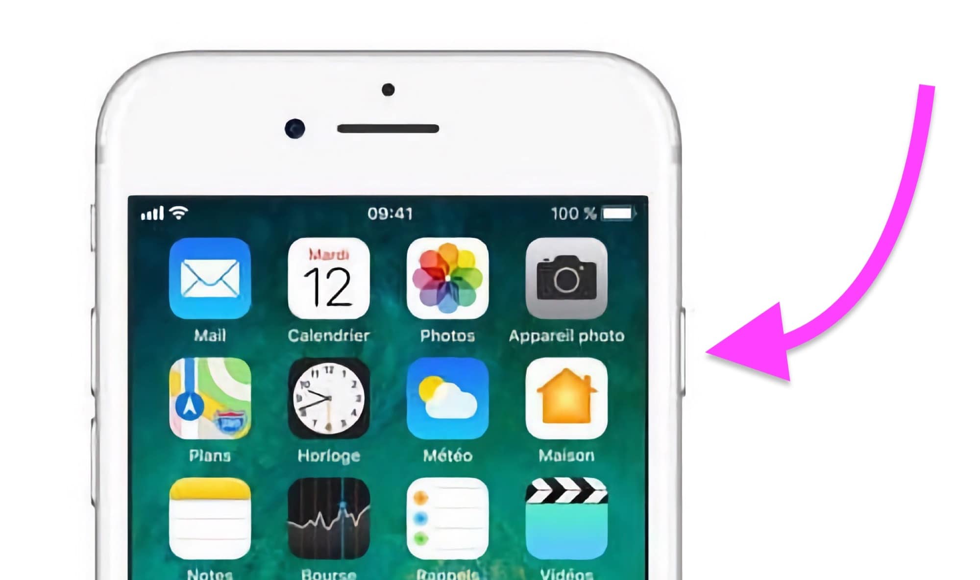 Éteindre iPhone Touch ID