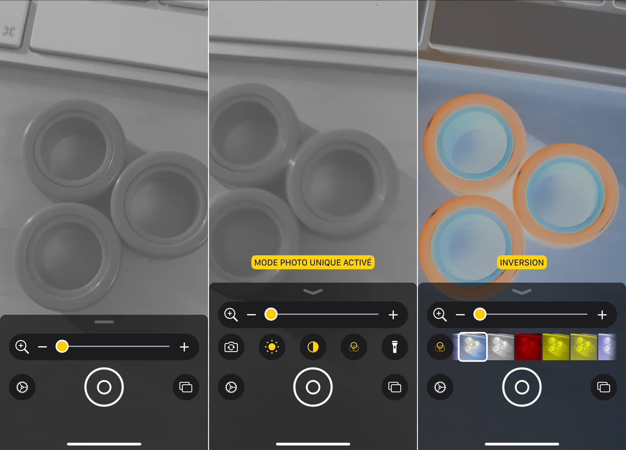 Loupe sur iPhone
