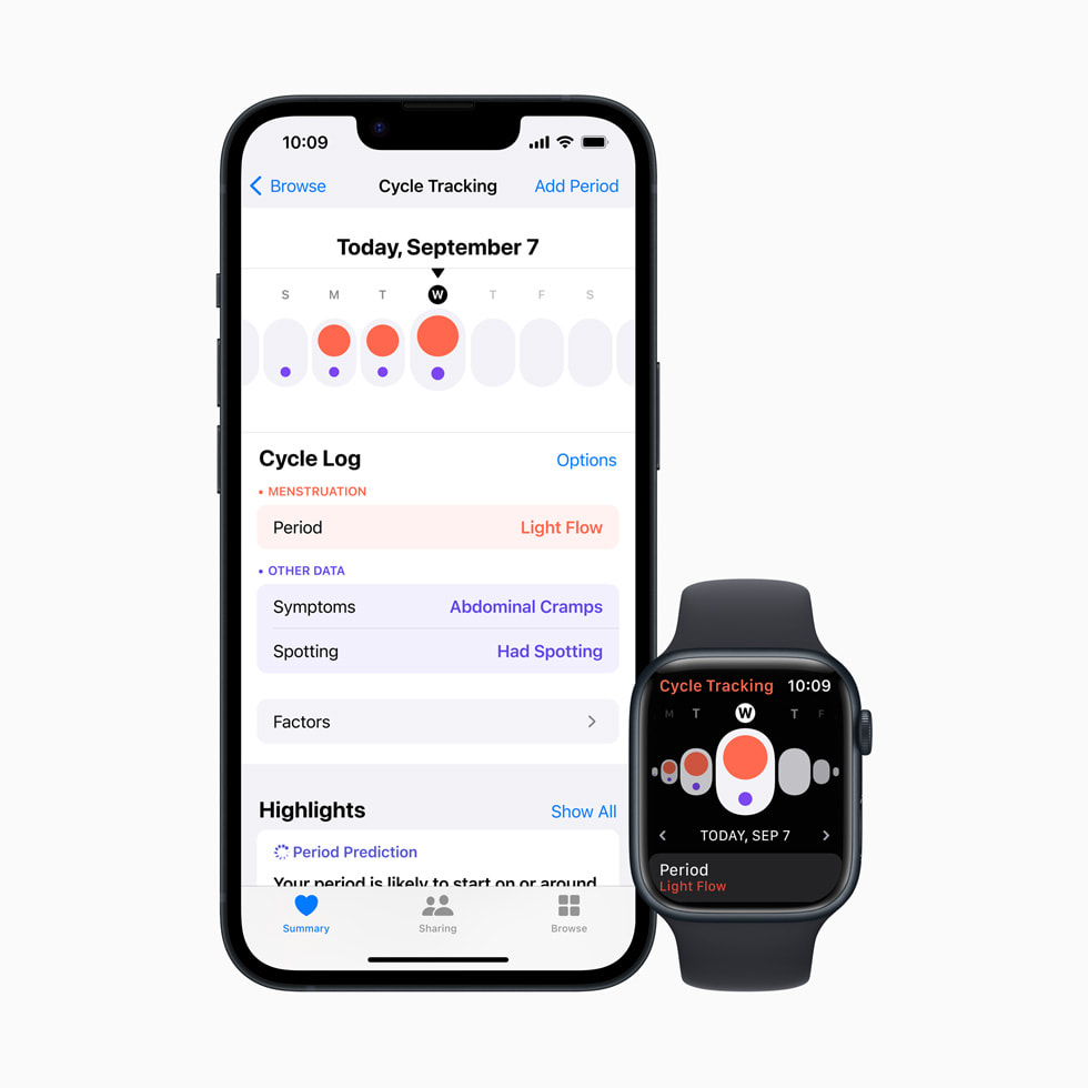 suivi règles Apple Watch
