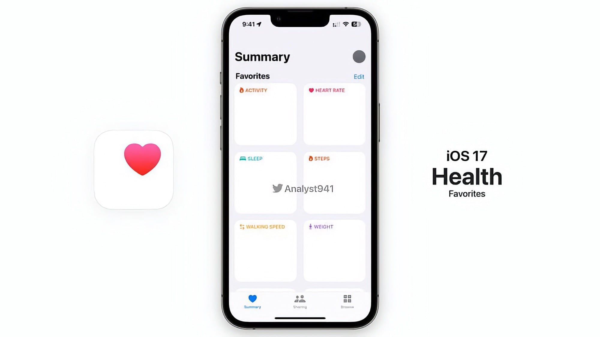 IOS 17 Santé mockup