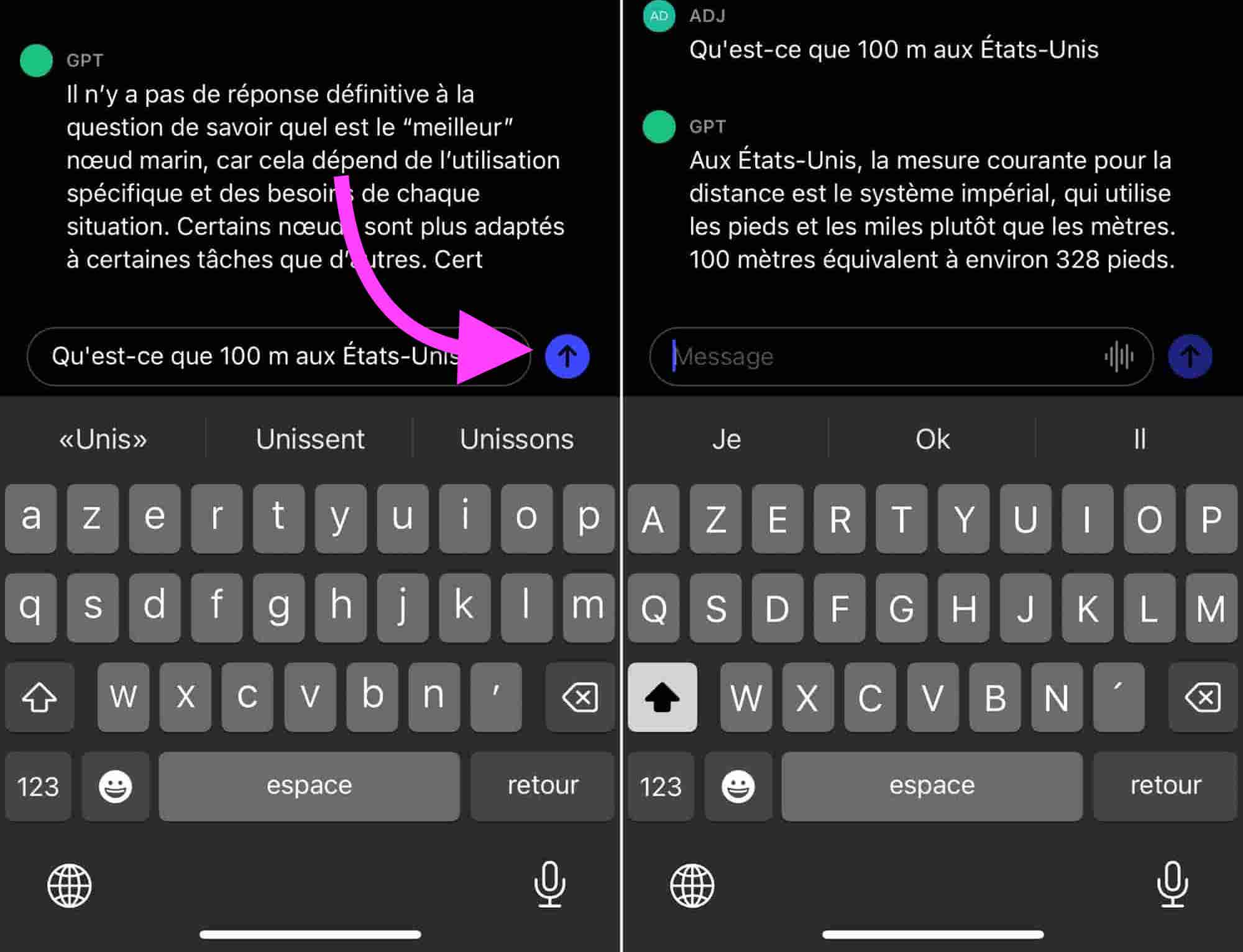 Envoyer requête collée ChatGPT