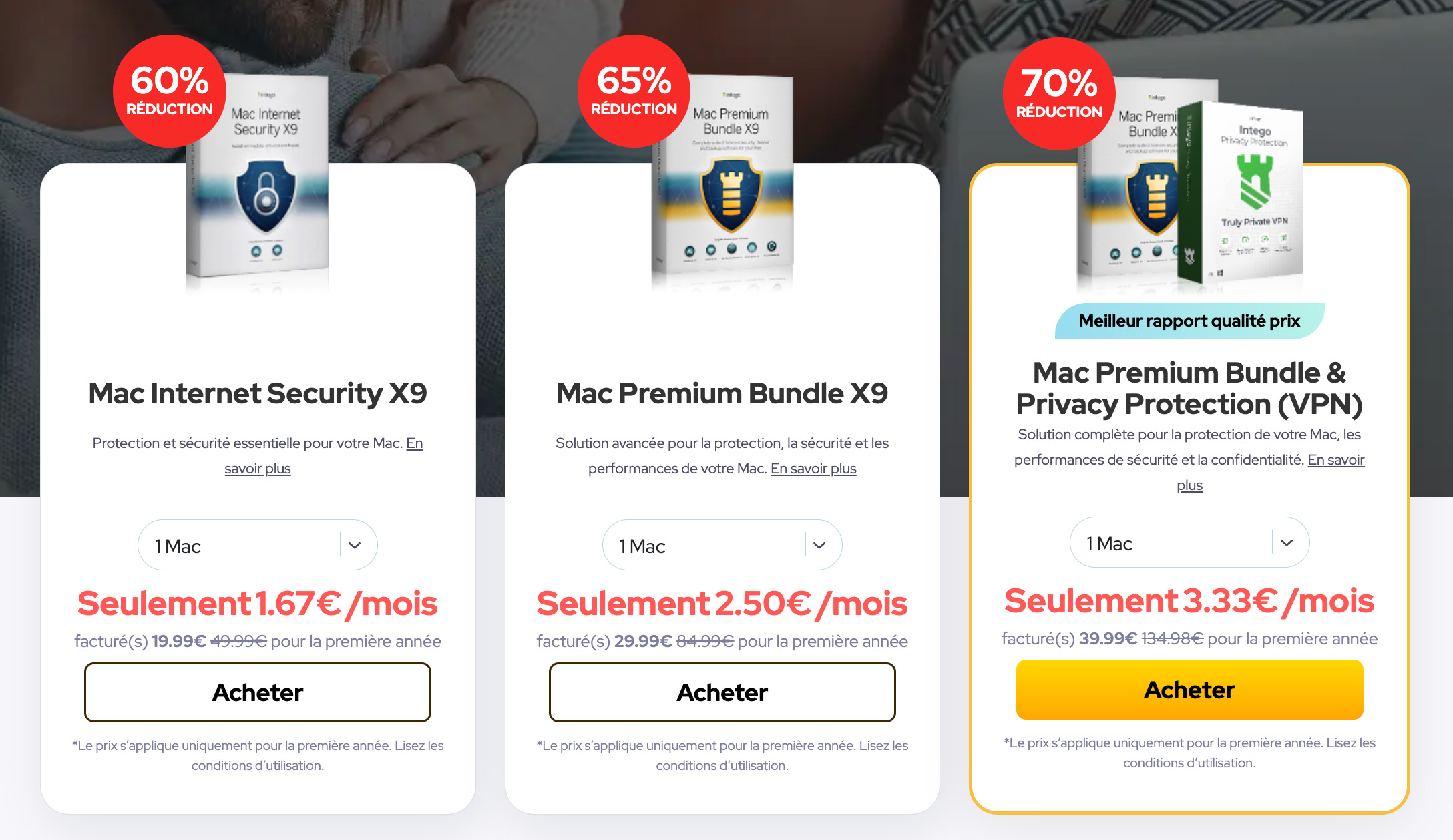 Gamme Intego antivirus