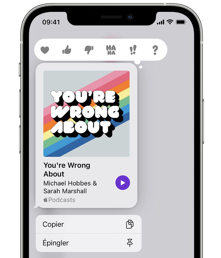 nouveautés Messages iOS 15