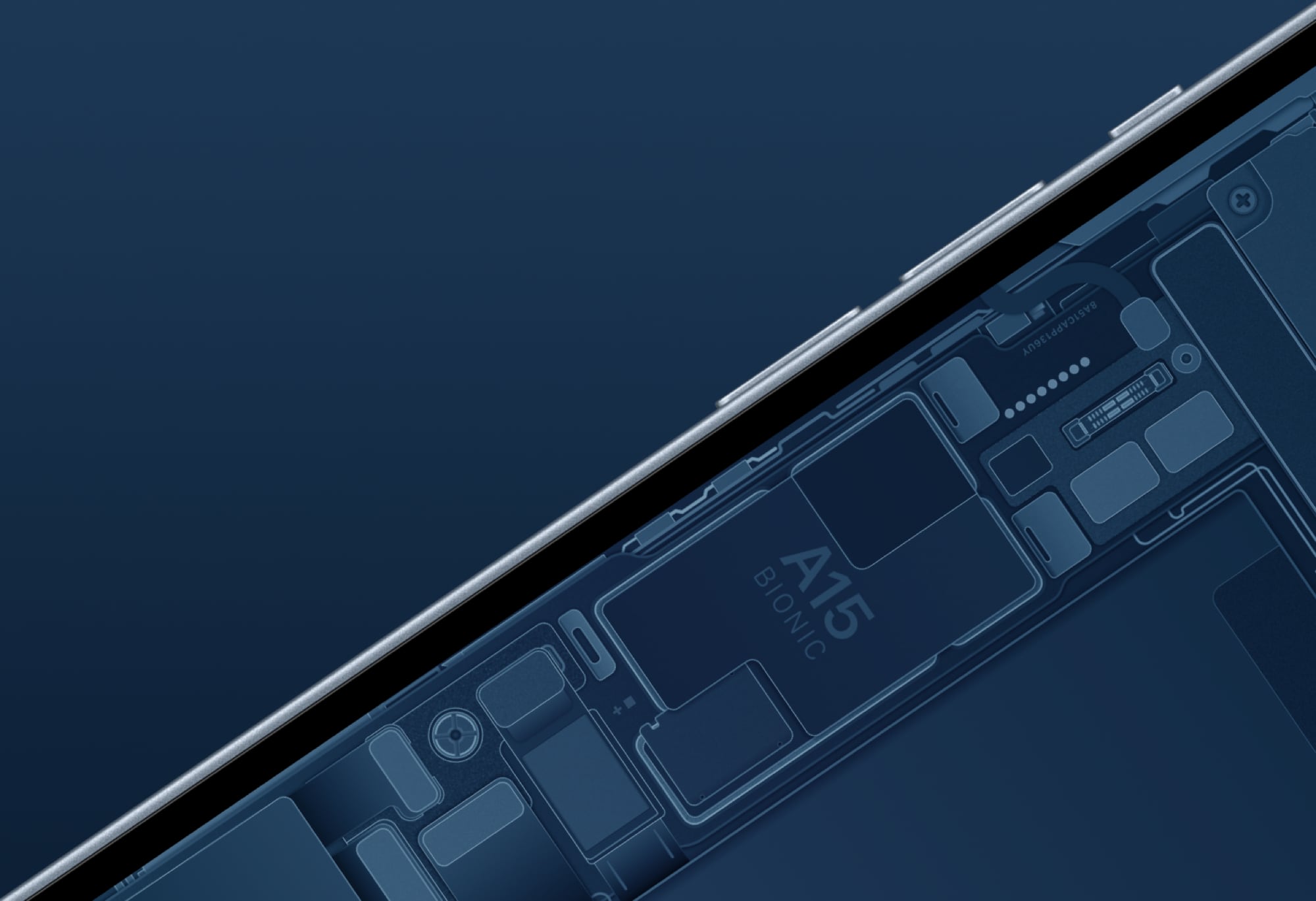 Fond d'écran iPhone 14 schématique