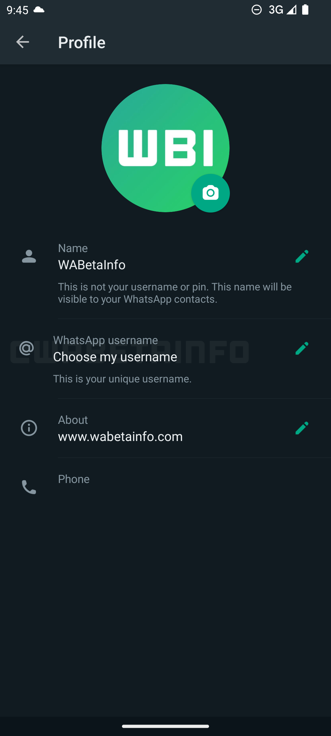 nom utilisateur whatsapp