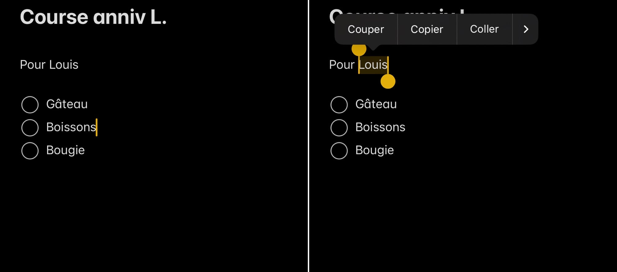 Comment ajouter un lien dans Apple Notes