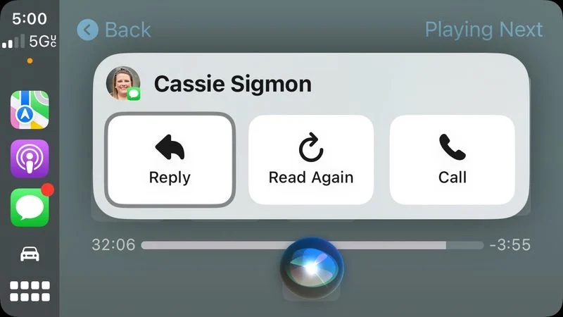 Messages CarPlay