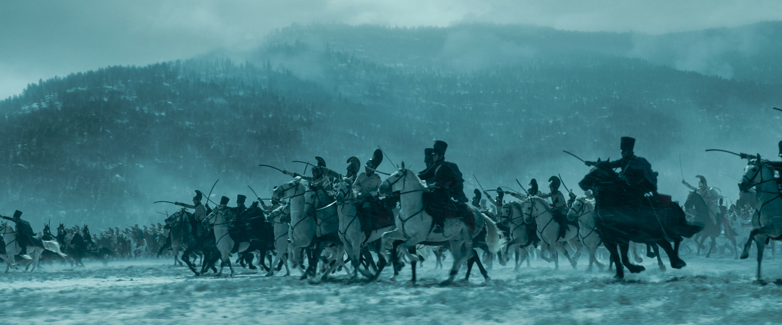 Napoleon film bataille neige