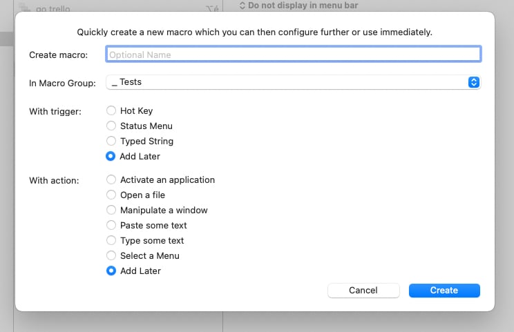 Keyboard Maestro assistant