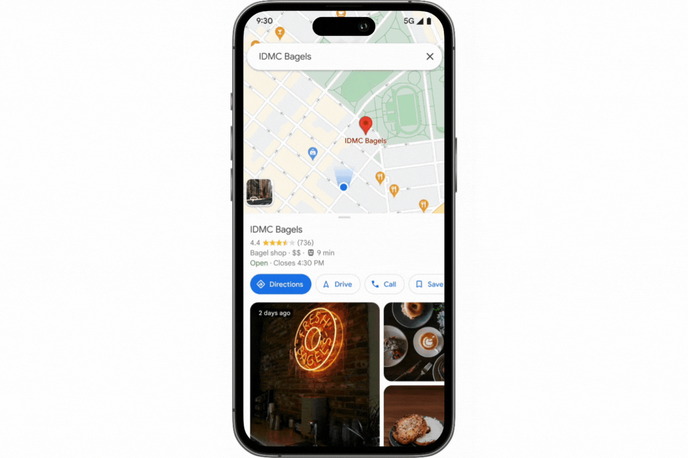 3 réaction google map emoji