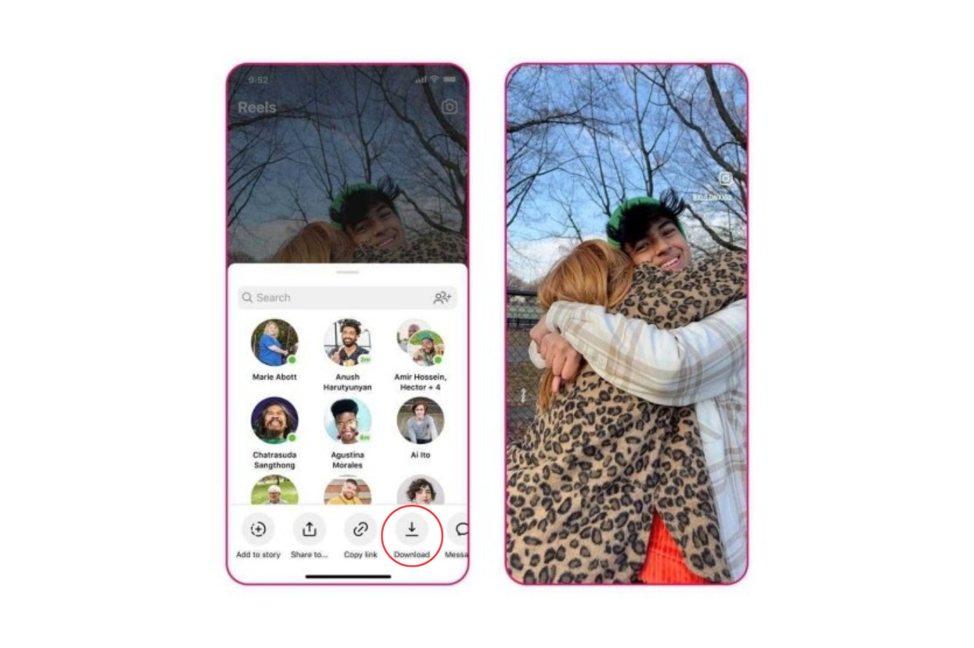 Télécharger réel instagram