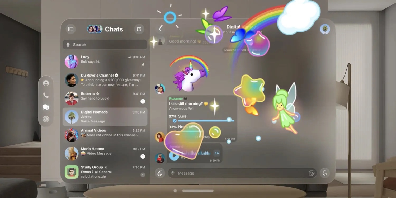 Telegram vision pro