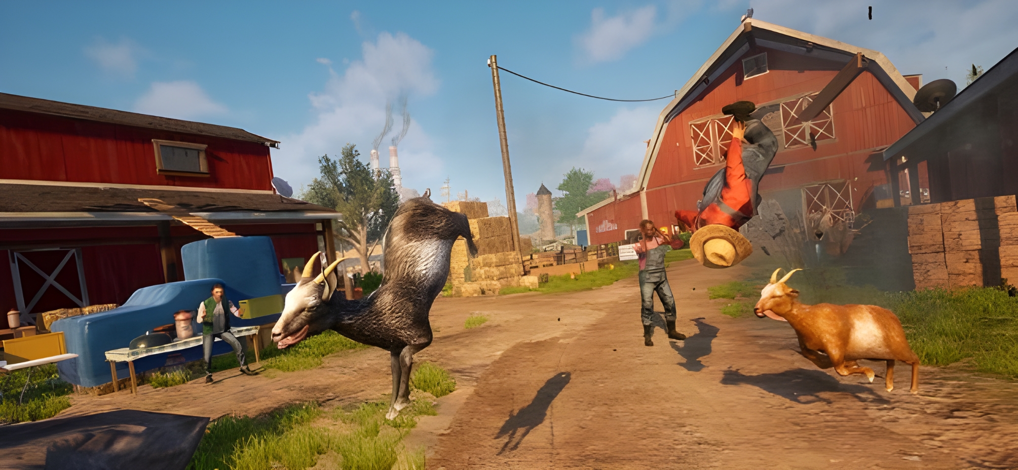 Goat simulator iPhone game play 1