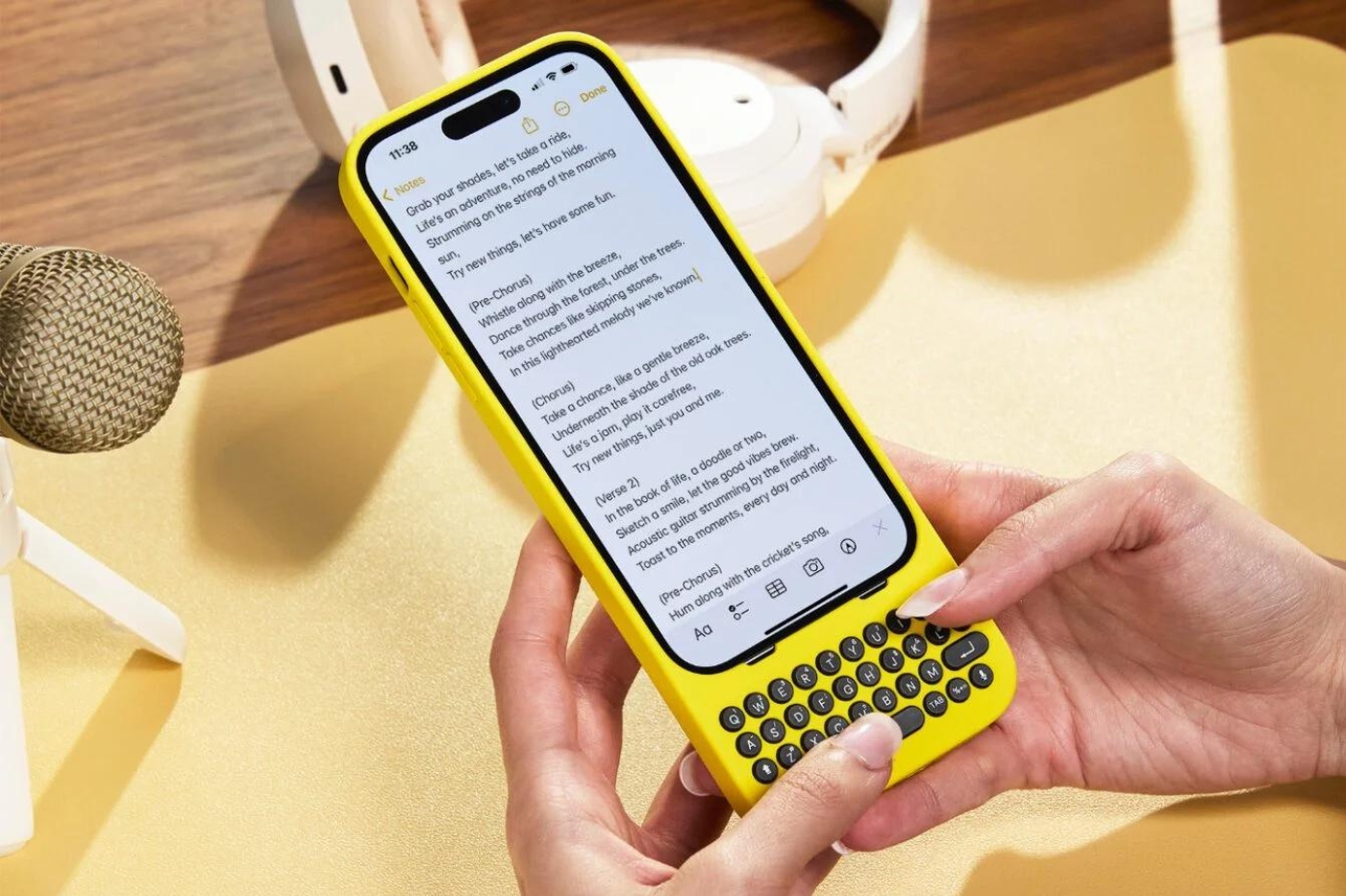 Clicks clavier coque iPhone