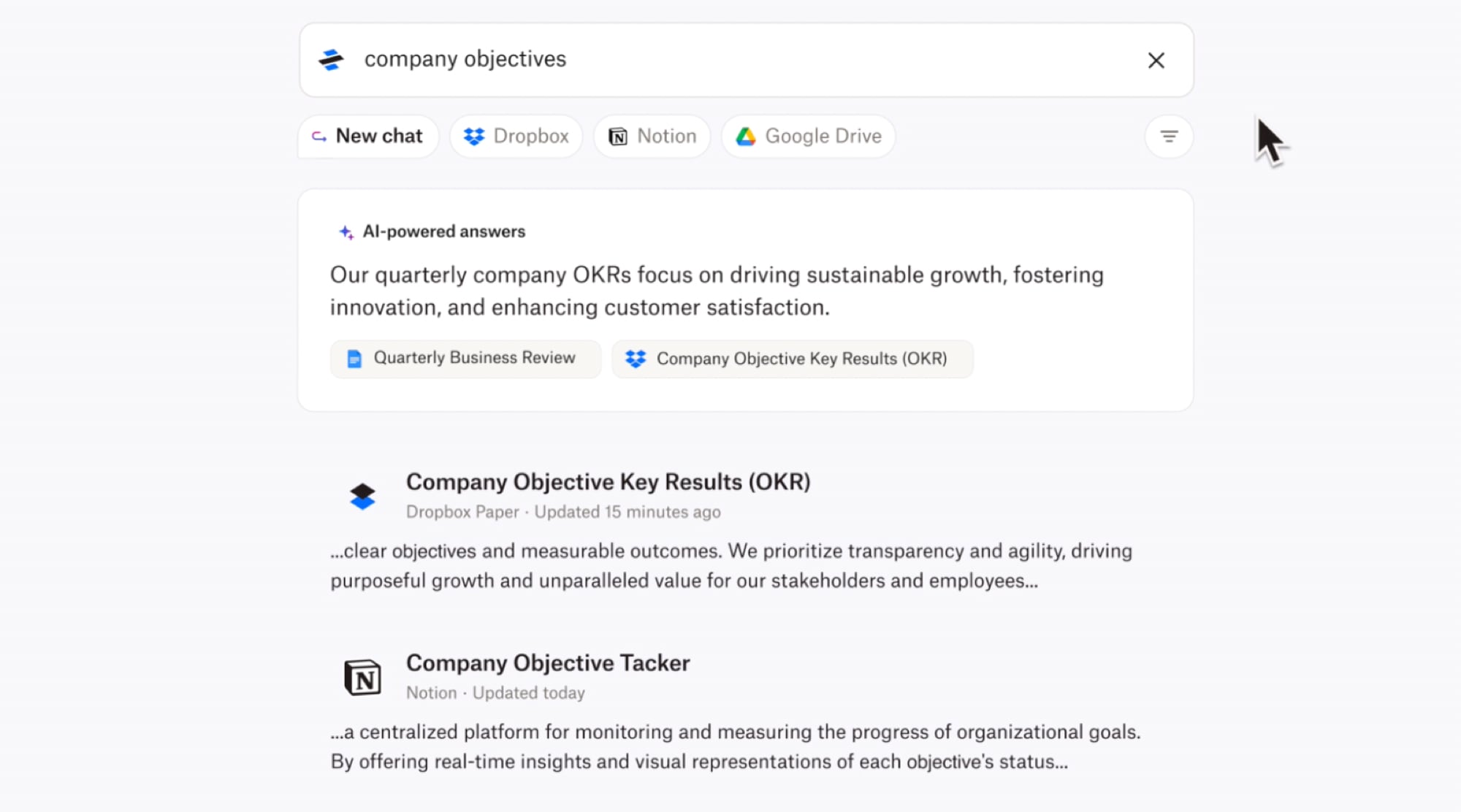 Dropbox Dash conversation
