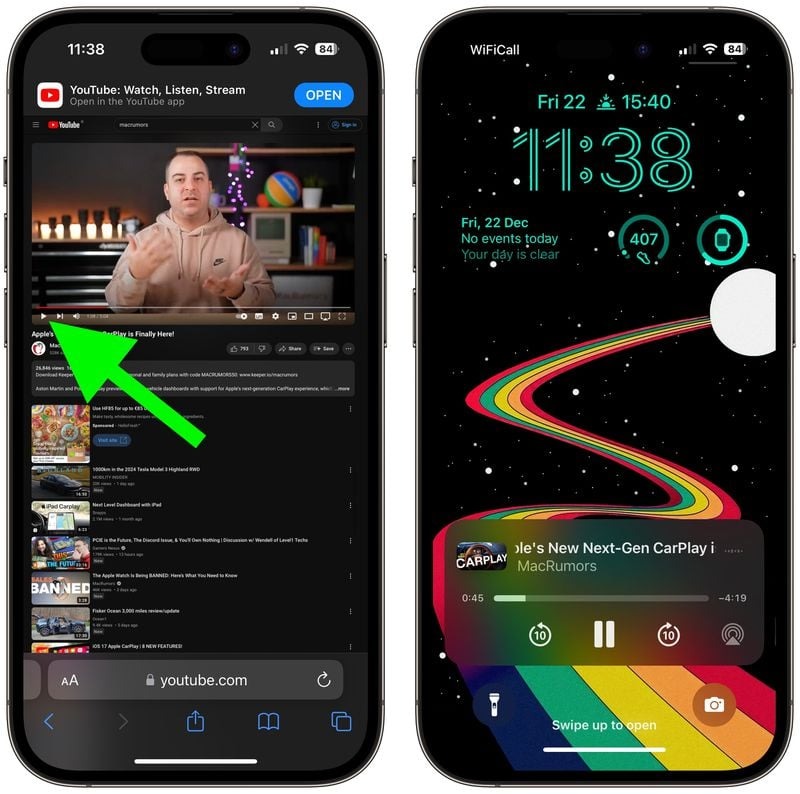 Youtube locked iPhone