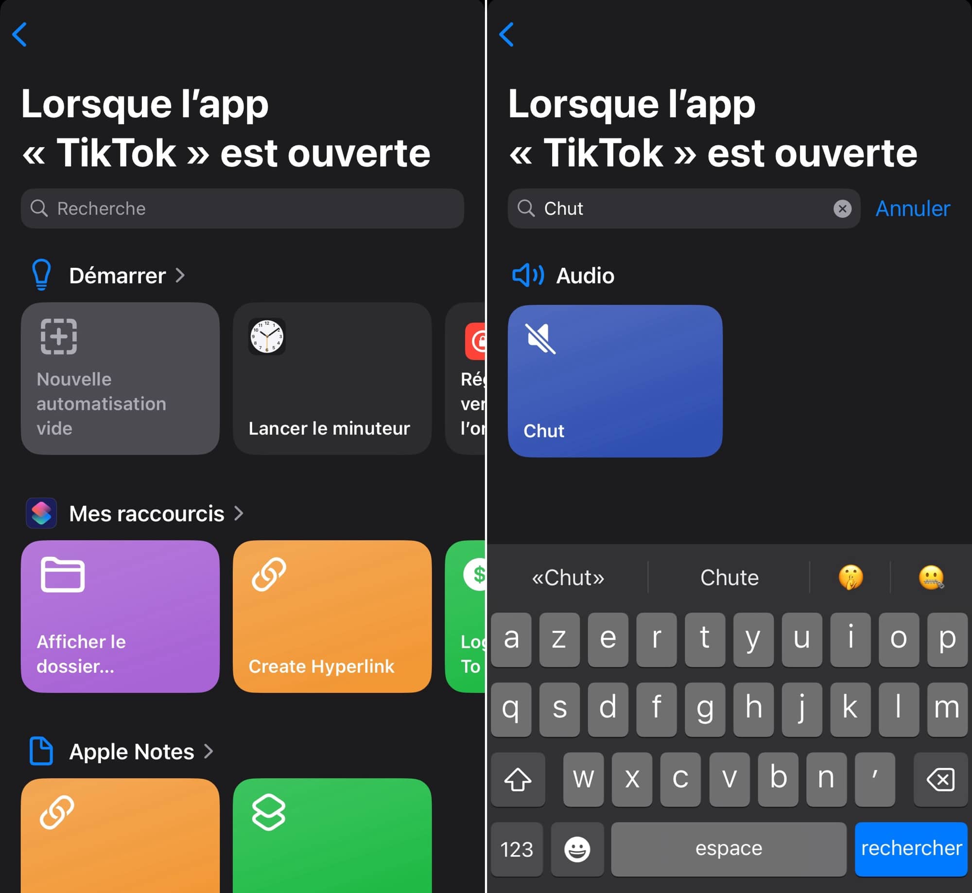 Automatisme TikTok et Chut