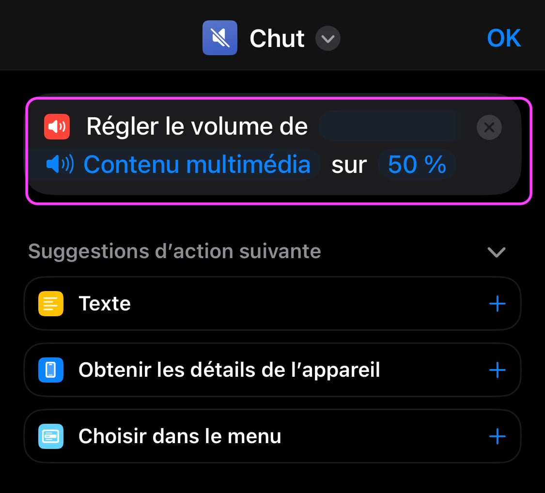 Raccourci Chut étape 1