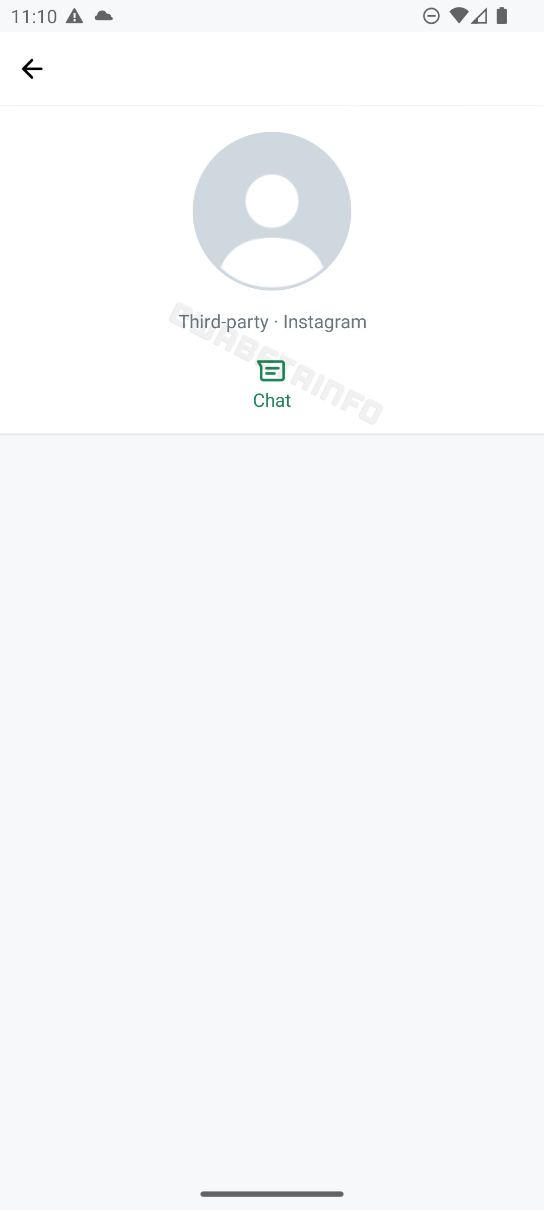 WA THIRD PARTY CHAT INFO SCREEN