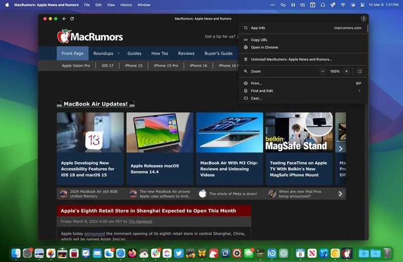 Chrome web app 2