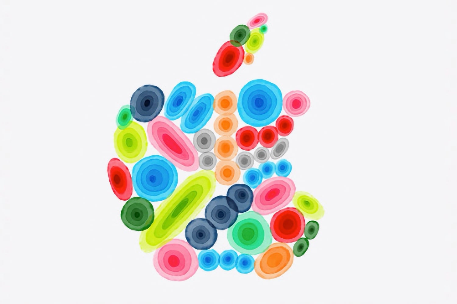 Apple Event et logo couleurs