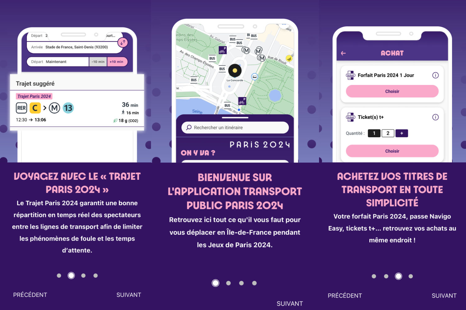 Applicaiton paris transport