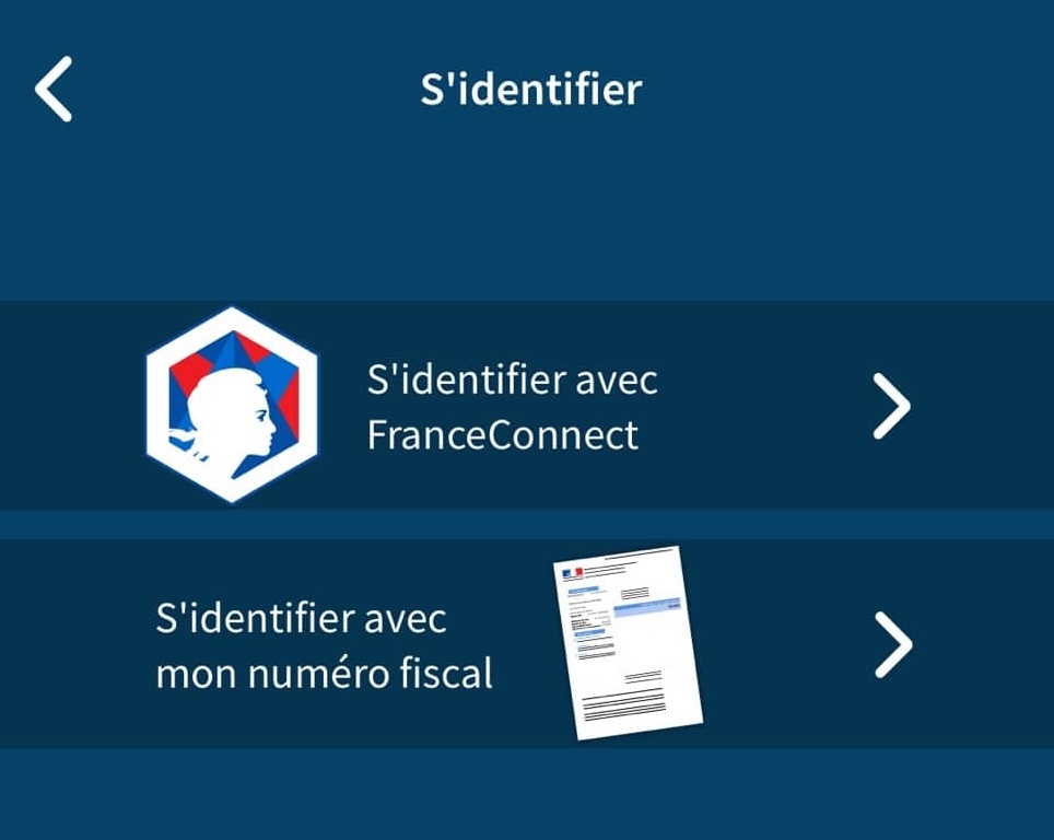 App Impots.gouv iPhone identification