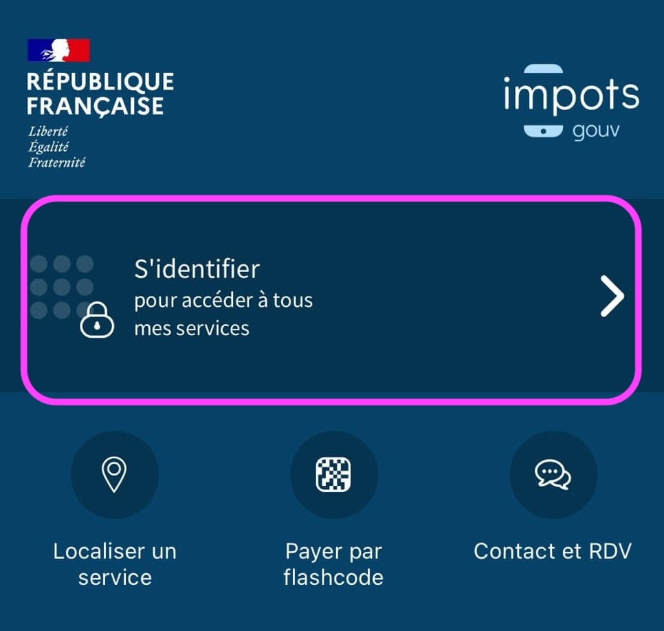 App Impots.gouv iPhone
