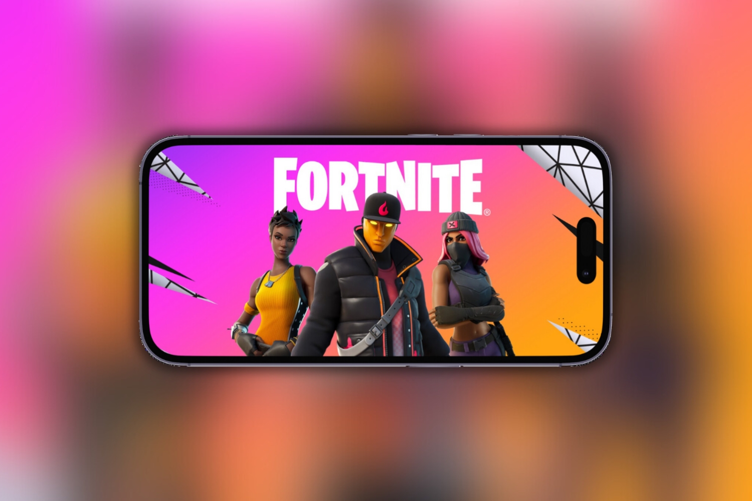 Mockup fortnite ios iPhone epicgames