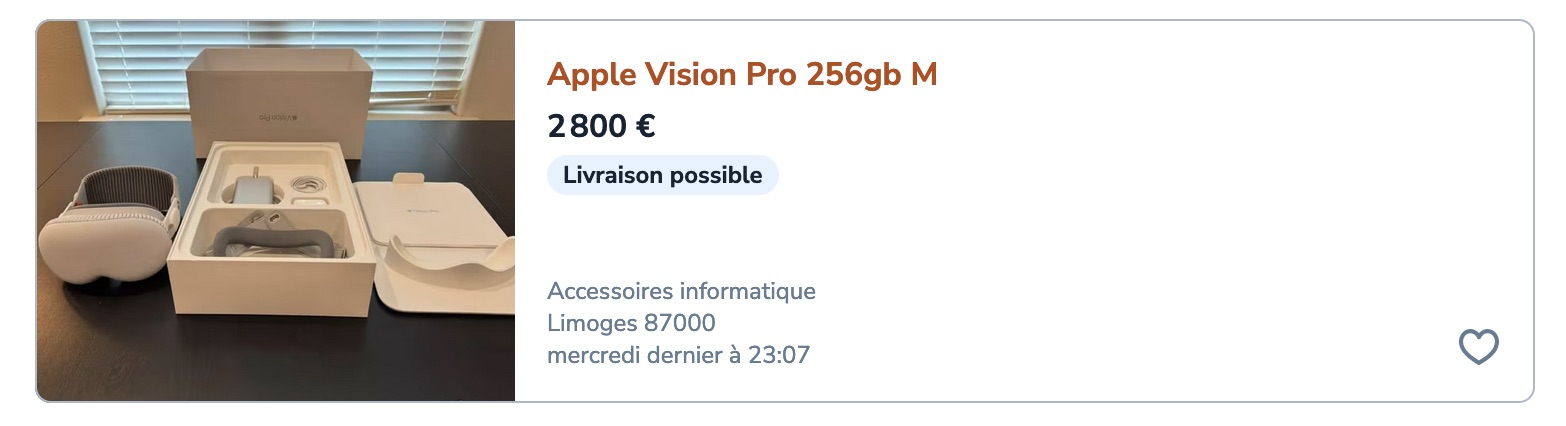 Vision pro leboncoin annonce