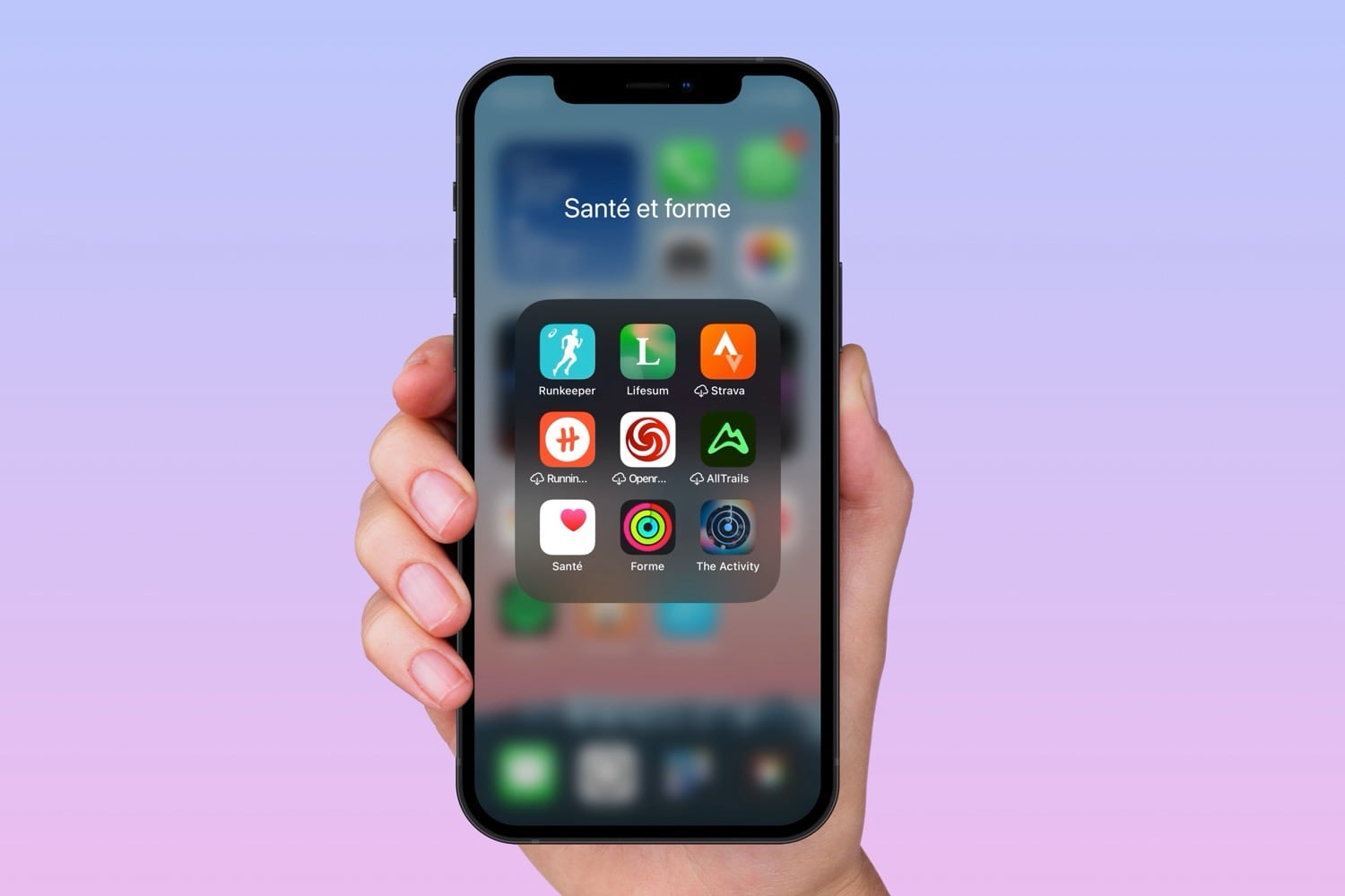 Dossier d'apps écran d'accueil