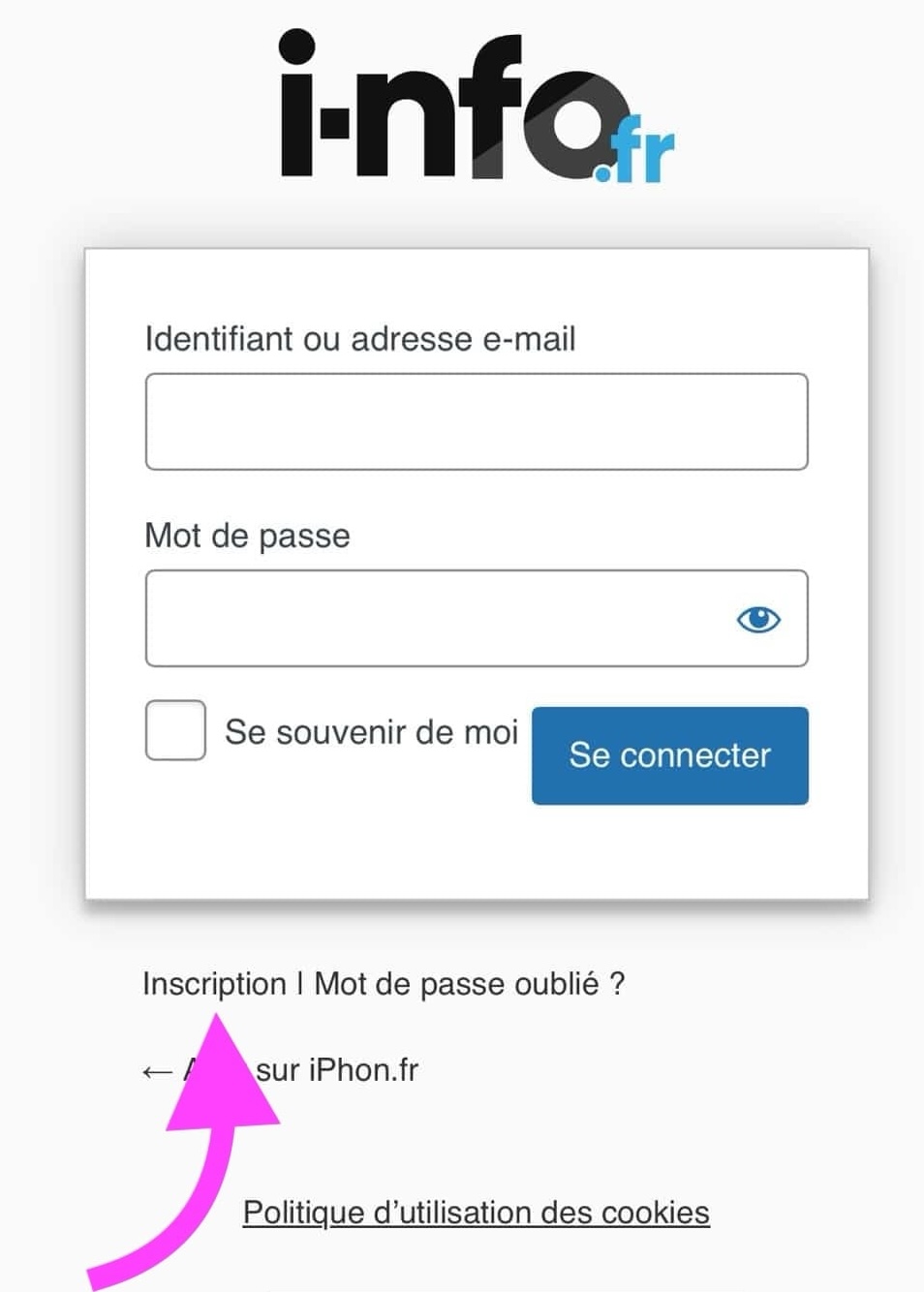 i-nfo.fr inscription