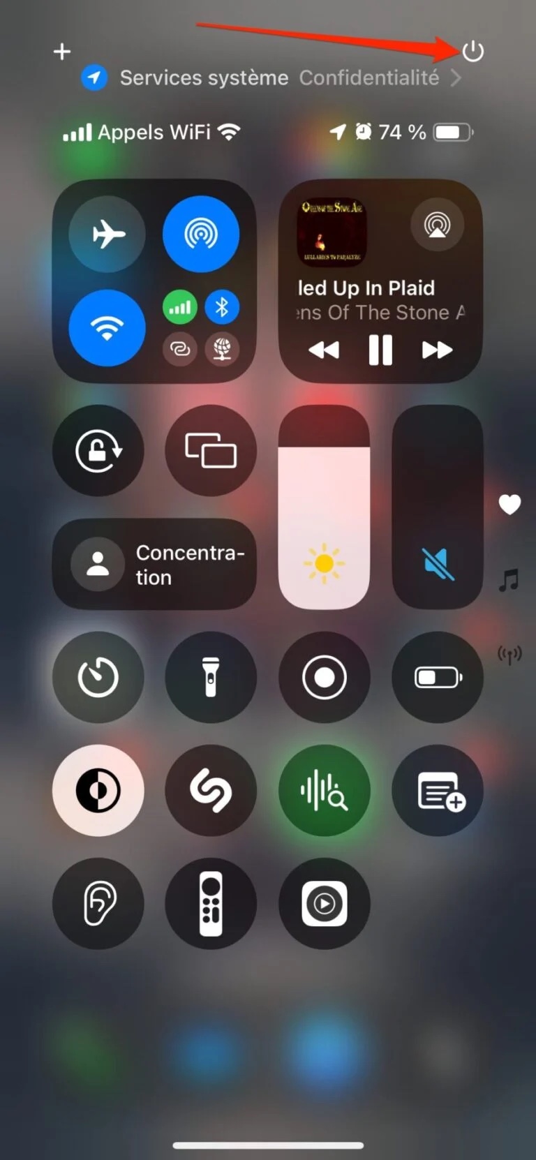 Ios 18 eteindre