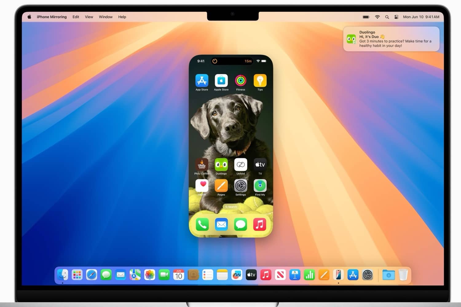 macOS Sequoia Continuité iPhone