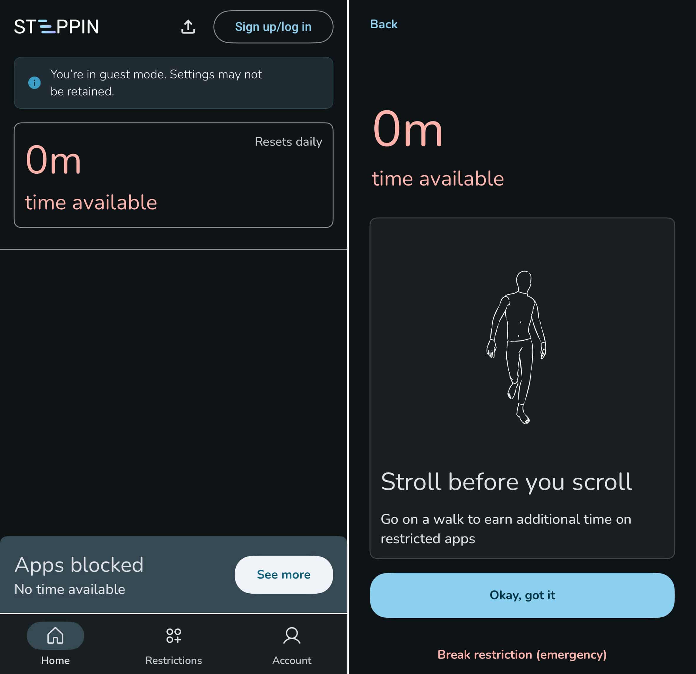 Steppin app pas